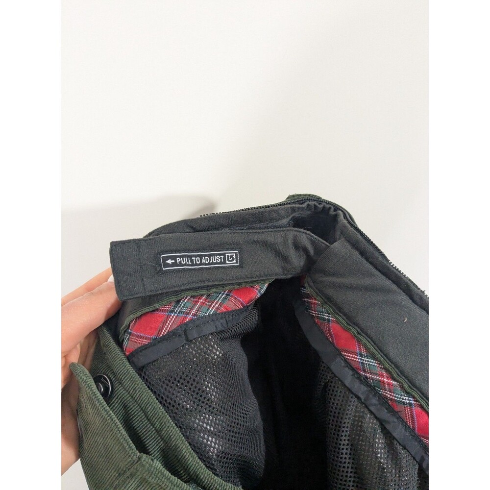 Burton Ronin Green Snowboarding Dry Ride Ski Pants Corduroy Men’s Size Large - Picture 15 of 16